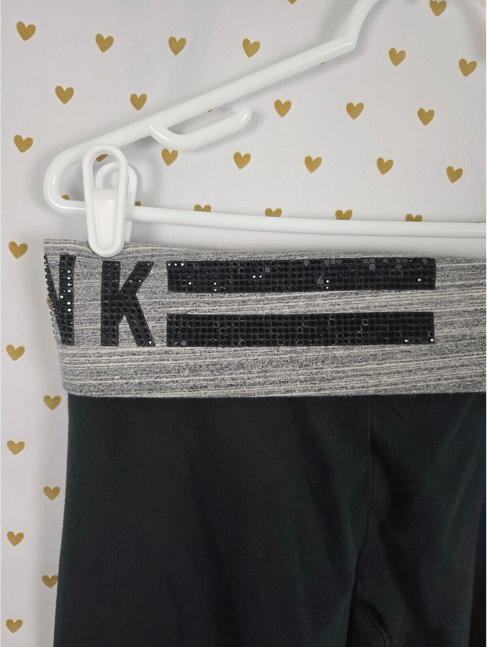 Victorias Secret PINK Vintage y2k Foldover Yoga Pants ankle Skinny Bling Small - Picture 6 of 6